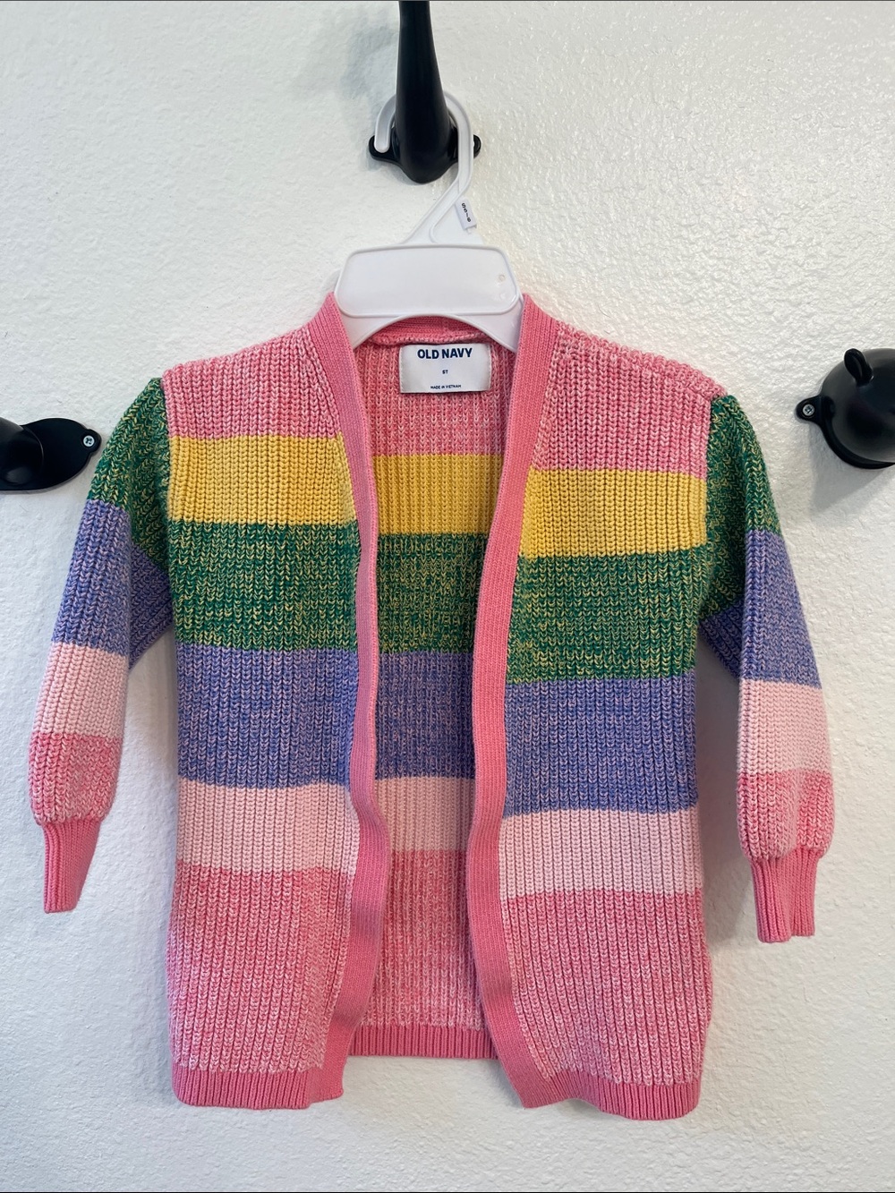 Old Navy Rainbow Striped Kids Cardigan